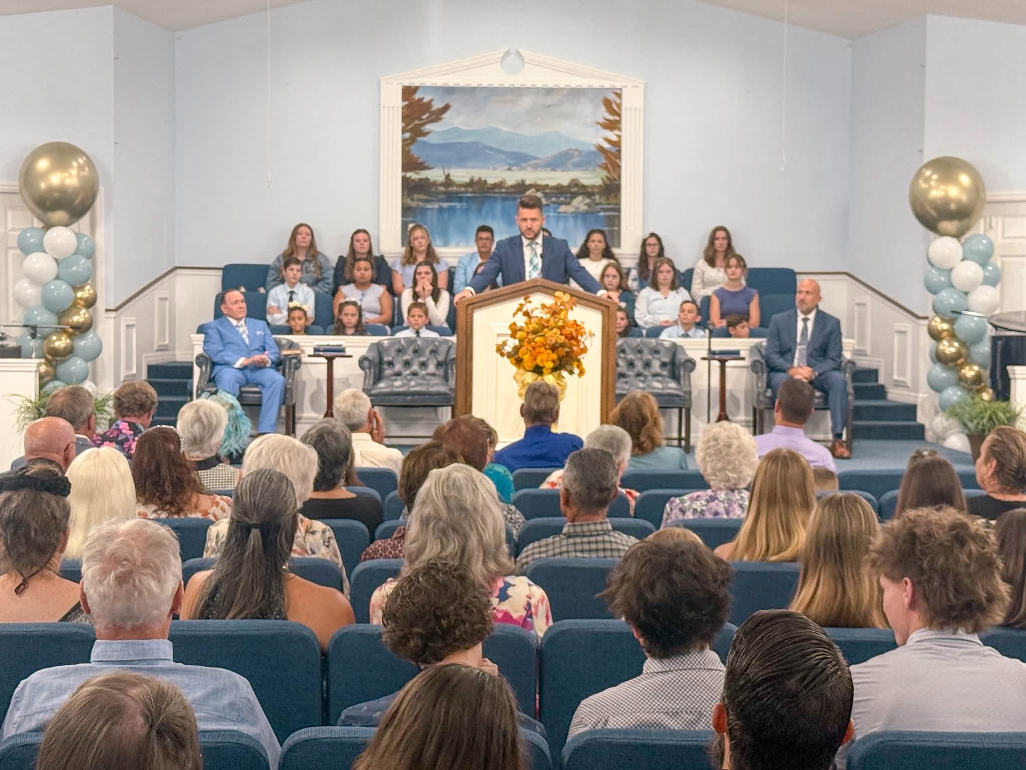 Church family at Liberty Baptist Church